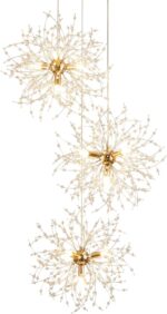 Crystal Firework Chandeliers,Modern Dandelion Starburst Ceiling Hanging Pendant ... - Image 2