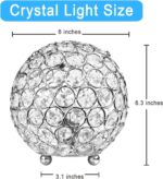 Crystal Table Lamp,Decorative Bedside Crystal Lamp,Nightstand lamp, Bedroom lamp... - Image 2