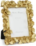 Cuspin 4x6 Gold Picture Frames Vintage Gold Frame, Ornate Leaf Textured Hand-Cra... - Image 2