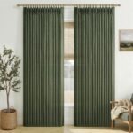 Custom 102 Inch Loden Pinch Pleated Curtains for Office Panels of 2, Memory Shap... - Image 2