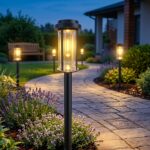 DERAYSION Solar Lights Outdoor, 8 Pack Upgraded Solar Pathway Lights, LED Solar ... - Image 2