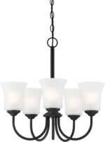 DESIGNERS FOUNTAIN 5-Lights Bronson Chandelier, 20.25 Inch Ceiling Light Fixture... - Image 2