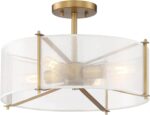 DESIGNERS FOUNTAIN Daybreak 4-Light Semi Flush Mount Ceiling Lights, 17.75 Inch ... - Image 2