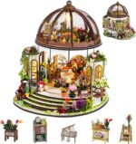 DIY Miniature House Kit,Green Garden Mini House Building Kit with LED & Furnitur... - Image 2