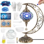 DIY Turkish Mosaic Lamp Kit, Moon Stained Glass Lamp Making Kit- Easy,Fun,No Exp... - Image 2