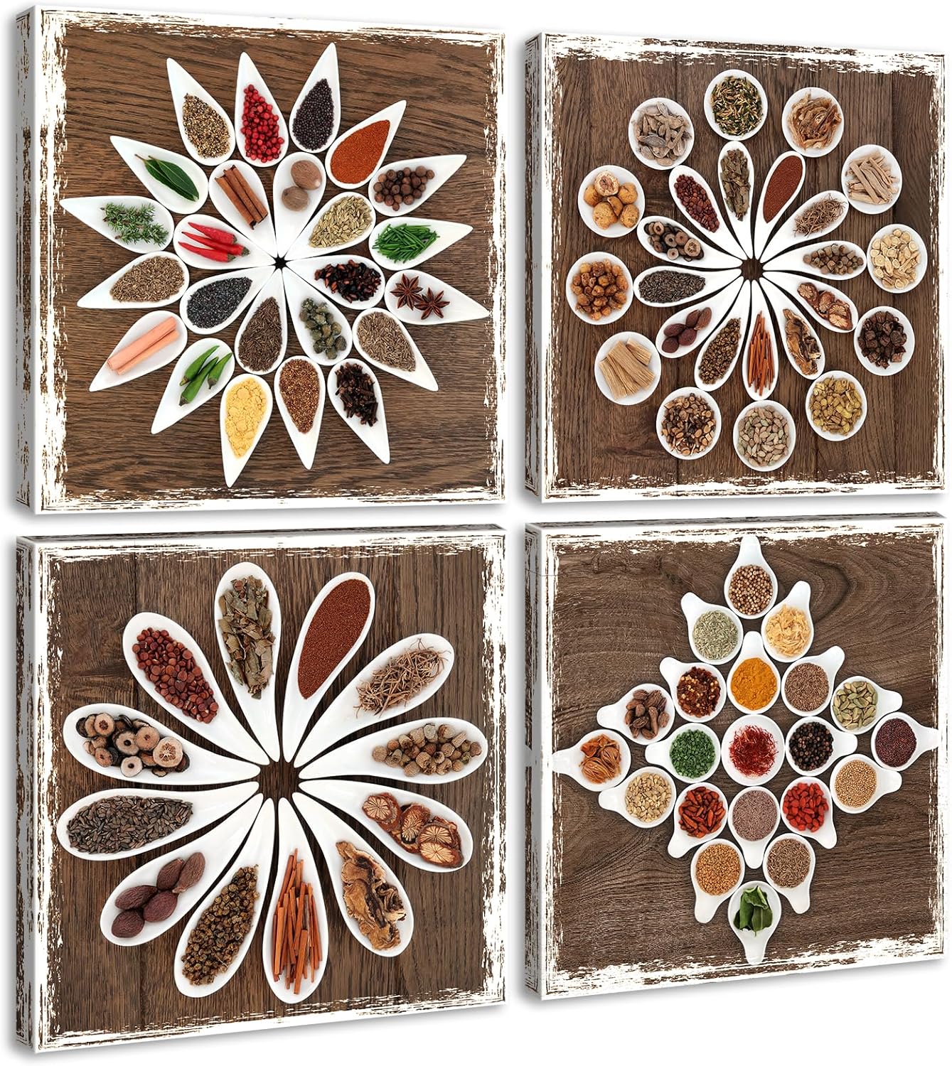 DJSYLIFE Kitchen Pictures Wall Decor Vintage Canvas Wall Art kitchen Artwork Spi... - Image 2
