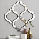 DMDFIRST Arc-Shaped Wall Mirror, Silver, 14.75'x14.75', Modern Fashion Decor, Un... - Image 2