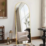 DMWOODFL 58"x18" Arched Full Length Mirror - Floor Standing or Wall Mounted with... - Image 2