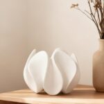 DN DECONATION Abstract Home Decor Living Room Coffee Table Decor, Modern White T... - Image 2