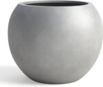 DTY Mount Sherman 16.1'' D x 13.6'' H (Pot Opening 11.8") Fiberstone Round Plant... - Image 2
