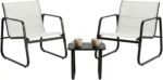 DUMOS 3 Piece Patio Furniture Set，Outdoor Patio Furniture Set with Table, Patio ... - Image 2