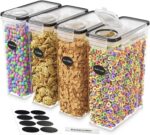 DWËLLZA KITCHEN Cereal Containers Storage 4L Set of 4 Airtight Food Storage Cont... - Image 2