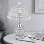 DYNAMI Modern Crystal Table Lamp,Decorative Nightstand Lamp with Crystal Lampsha... - Image 2
