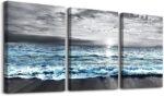 DZRWUBHS Wall Decorations For 3 Piece Framed Canvas Art Bedroom Office Decor Bla... - Image 2
