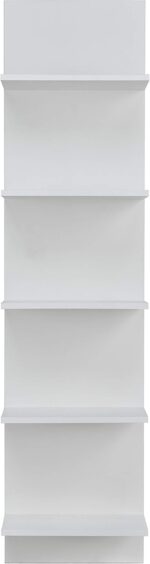Danya B. Decorative Wall Mount Vertical Shelving Unit – Modern Column Shelves (W... - Image 2
