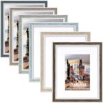 Daofary 8x10 Picture Frame Set of 6, Rustic Farmhouse Photo Frame, Display 5x7 w... - Image 2