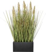 Deco 79 Faux Foliage Artificial Plant with Black Rectangular Plastic Pot, 10" x ... - Image 2