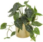 Deco 79 Faux Foliage Pothos Indoor Outdoor Artificial Plant Fake Plant with Real... - Image 2