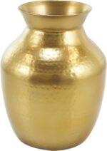 Deco 79 Metal Decorative Vase Hammered Spotted Centerpiece Vase, Flower Vase for... - Image 2