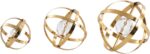 Deco 79 Metal Geometric Decorative Sculpture Orb Home Decor Statues with Acrylic... - Image 2