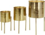 Deco 79 Metal Indoor Outdoor Planter Large Planter Pot with Removable Stand, Set... - Image 2