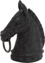 Deco 79 Polystone Horse Decorative Sculpture Antique Style Head Home Decor Statu... - Image 2