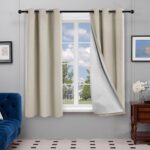 Deconovo Blackout Curtains for Bedroom Grommet Solid Thermal Insulated Curtain H... - Image 2