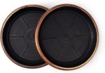 Decorative Heavy Duty Tray/Saucer (2 Pack) Rustic Medieval/French Country Look, ... - Image 2
