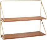 Decorative Two-Tier Wall Mounted Shelf for Home Decor - Modern Hanging Storage O... - Image 2