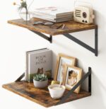 Deep Floating Shelves for Wall, 12 Inch Deep Floating Shelves Set of 2, 16"W x 1... - Image 2
