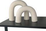 Defined Deco Ceramics Arch Decorative Objects,Neutral Home Decor for Shelves,She... - Image 2