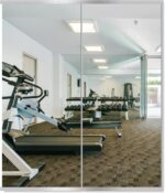 Delma Home Gym Mirror,60''x25''x2PCS Silver,Large Full Body Tempered Glass Frame... - Image 2