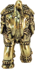 Designer Brass Elephant for Good Luck Vastu Fengshui Showpiece for Home Kitchen ... - Image 2