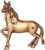Designer Brass Horse for Good Luck Vastu Fengshui Showpiece for Home Decor Gift ... - Image 2