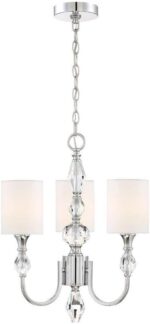 Designers Fountain 89983-CH Evi 3 Light Chandelier Silver, 20.25x16.75x16.75 - Image 2