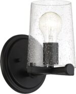 Designers Fountain 95801-MB Matteson Wall Sconce, 1-Light 60 Watts, Matte Black - Image 2