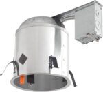 Designers Fountain LED Recessed Ceiling Light Housing, 6 Inch IC Rated Shallow R... - Image 2