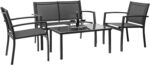 Devoko Outdoor Furniture Set 4 Piece Patio Conversation Sets Porch Furniture wit... - Image 2