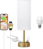 Dicoool Elegant Gold Touch Table Lamp, Modern Wedding Gift for Couples, Bedside ... - Image 2