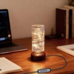 Dimmable Crystal Night Light,Small Bedside Lamp,Nightlight with Timer,Room Decor... - Image 2