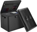 DocSafe Storage Ottoman with Lock,Fireproof Folding Ottoman Foot Rest Stool Stor... - Image 2