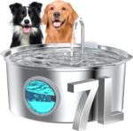 Dog Water Fountain for Large Dogs: 7L/236oz/1.8G Dog Fountain Stainless Steel - ... - Image 2