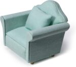 Dollhouse Couch with Pillow 1 12 Scale Miniature Sofa Arm Chair Living Room Furn... - Image 2