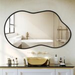 Dorlicecass Irregular Wall Mirror - Wall Mirrors Decorative 24"x36" Black Asymme... - Image 2