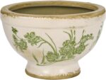 Dosayes Vintage Ice Crackle Grazd Ceramic Flower Pot with Drainage Holes, 4.33 I... - Image 2