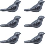 DoubleWood Cast Iron Bird Figurine, 2 Inch Decorative Birds Sculpture, Metal Min... - Image 2