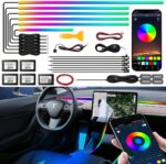 Dreamcolor Acrylic Interior Car Light with Wireless APP, RGB 18 in 1 Car Ambient... - Image 2