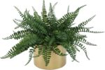DuHouse Artificial Fern Potted Plant, Fake Greenery Plants in Pot, Faux Fern for... - Image 2