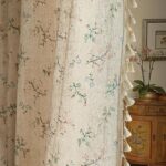 ENJOYBRIDAL Floral Bedroom Curtains 84 Inch Length 4 Panels Set Farmhouse Semi S... - Image 2