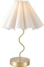 EOEYYOYB Pleated Table Lamp, Table Lamp for Bedroom, Bedside Lamps for Nightstan... - Image 2
